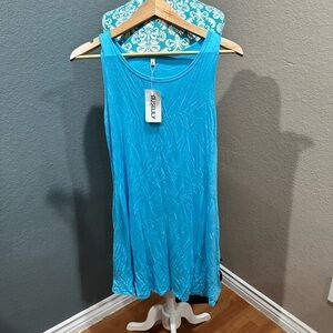 Avenue Vibrant Blue Top Sun dress in Med NWT